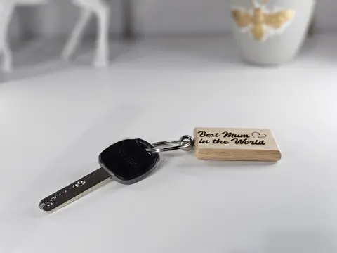 Best Mum / Dad in the world Keyring Mothers day present / Fathers Day Gift