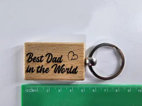 Best Mum / Dad in the world Keyring Mothers day present / Fathers Day Gift