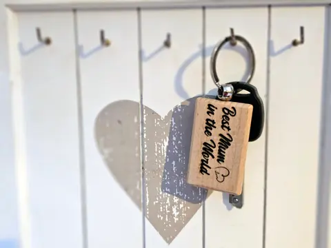 Best Mum / Dad in the world Keyring Mothers day present / Fathers Day Gift
