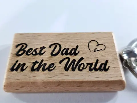 Best Mum / Dad in the world Keyring Mothers day present / Fathers Day Gift