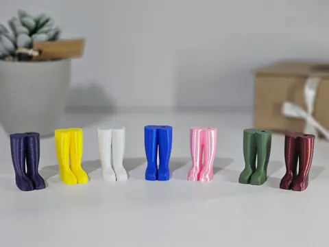 Welly Boot Gardening Themed Keyring with Tassle and clasp