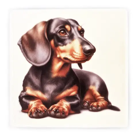 Dachshund Square Ceramic Coaster Gift Ideas for Pet Dog Owners