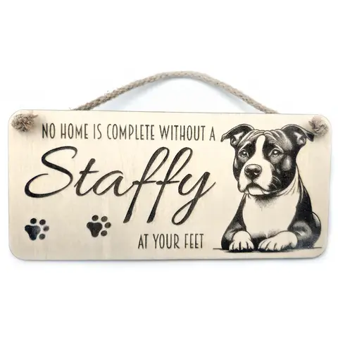 Staffy | Staffordshire Bull Terrier Decorative Sign | Plaque