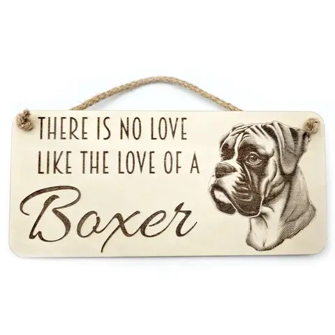 Boxer Dog Decorative Signs and Plaques