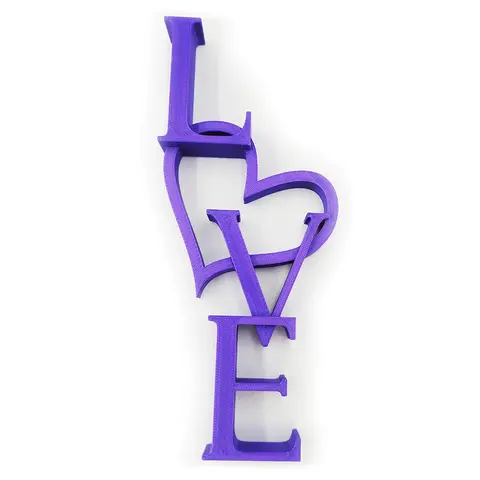 Love Sign with a Heart Ornament