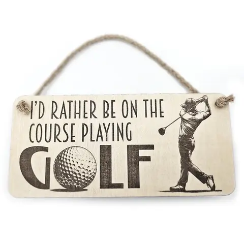 Decorative Golfing Themed Sign | Plaque
