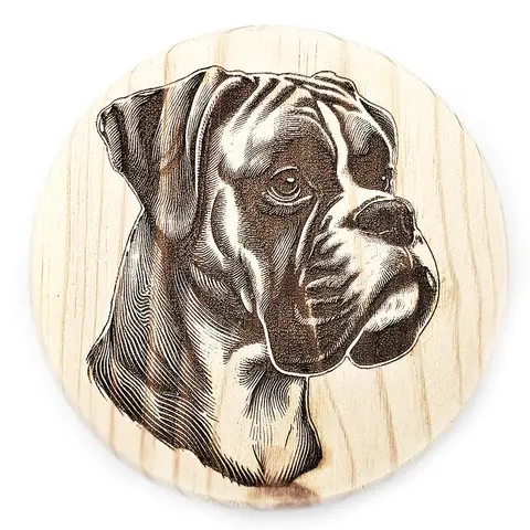 Boxer Dog Wooden Coaster Gift Ideas for Pet Dog Owners