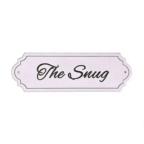 The Snug Room Decorative Door Sign | Plaque | Plain | Sage Green | Dusty Pink