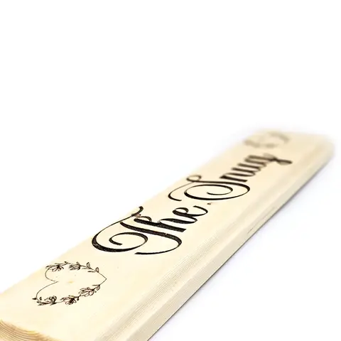 The Snug Sign Decorative Solid Wood Shelf Plaque