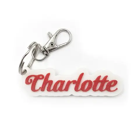Custom Keyring - Bag Tag Personalise With Your Name
