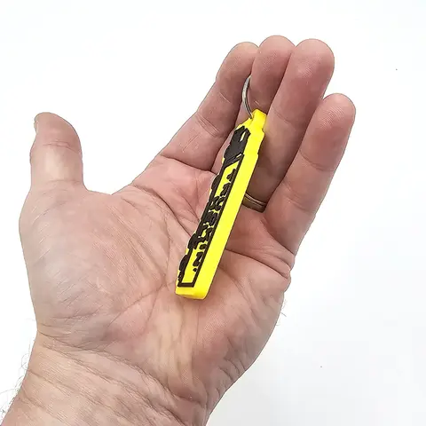 Lorry Truck Driver Keyring - Bag Tag Personalise With Your Name Reg Number