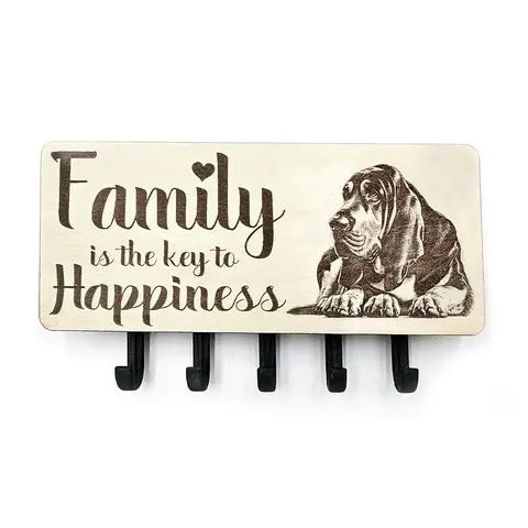 Key Holder Wall Mounted With 5 Hooks And Small Letter Rack Create Your Own Design