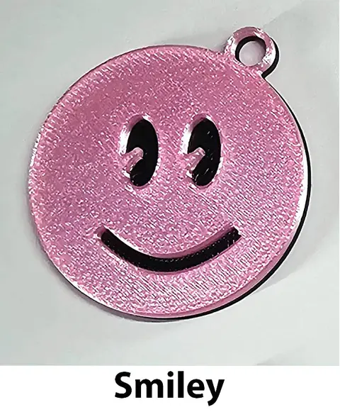Emoji Keyring fun kids teenager bag tag keychain zip tag