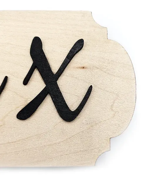 Love You Bye X Decorative Hanging Wall Door Porch Plaque / Sign