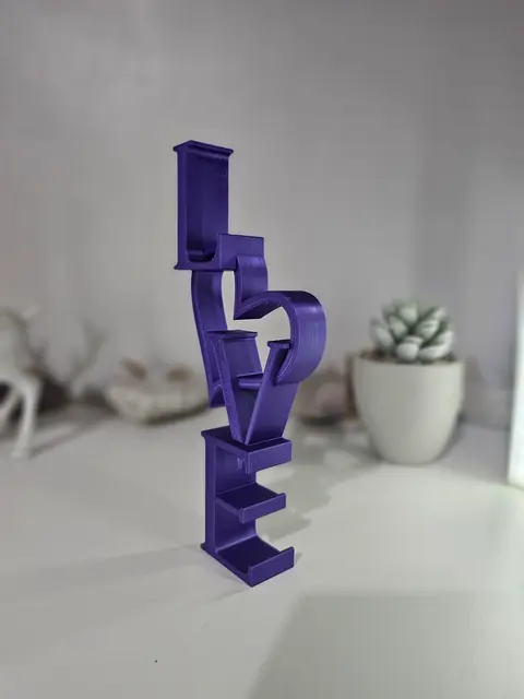 Love Sign with a Heart Ornament