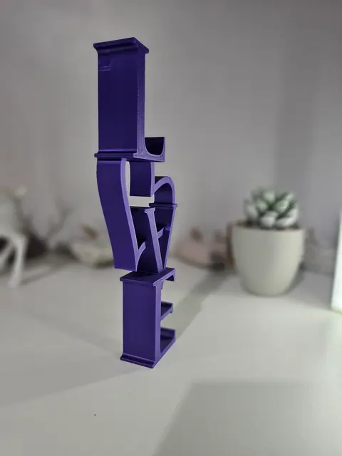 Love Sign with a Heart Ornament