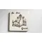 Be Our Guest Wooden Coaster with Bed Image | Personalise Option Available