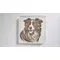 Border Collie Decorative Wooden Coaster | Personalise Options