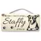 Staffy | Staffordshire Bull Terrier Decorative Sign | Plaque
