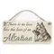 Alsatian wall plaque with There is no love like the love of an Alsatian