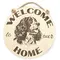 Welcome To Our Home Cocker Spaniel Hanging Wall Door Porch Plaque / Sign