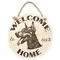 Welcome To Our Home Doberman Hanging Wall Door Porch Plaque / Sign