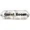Guest Room Deluxe Decorative Decoupaged Door Sign With Raised Lettering Handmade