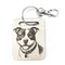 Personalised Staffordshire Bull Terrier Wooden Keyring with Split Ring | Staffy