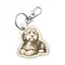 Personalised Cockapoo Novelty Wooden Keyring Shaped with Split Ring and Clip