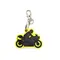 Motorbike Keyring Rider - Bag Tag Charm Personalise With Your Name
