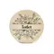 Toilet Door Sign Floral Decorative Wooden Plaque Elegant Engraved Round Design