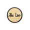 The Loo Door Sign Decorative Wooden Plaque Elegant Round Design