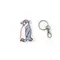 Penguin Keyring Novelty Bag Tag Charm