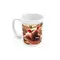Happy as a Pig in Shit Mug Funny Rude 11oz White