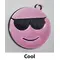 Emoji Keyring fun kids teenager bag tag keychain zip tag