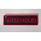 ARSEHOLE! Adult Keyring Funny Rude Inapproriate Keyring