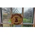 Wood Grain Welcome Sign