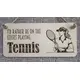Female Tennis Player Decorative Sign | Plaque