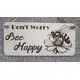 Dont Worry Bee Happy Inspirational Decorative Sign | Plaque