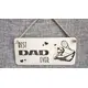 Best Dad Ever Decorative Sign | Plaque Tennis Dad | Wall or Desk Mount