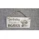 Gardening My idea of Heaven Decorative Sign | Wooden Plaque | Gardening Gift