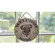 Welcome to our Home with an image of a Pug Hanging Wall Plaque / Sign