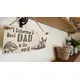 Best Dad in the World with Child Fishing Decorative Sign