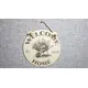 Gardening Theme Welcome to our Home Decorative Sign | Wheel Barrow And Flowers Plaque