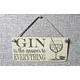 Gin Decorative Sign | Plaque The Answer to Everything