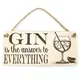 Gin Decorative Sign | Plaque The Answer to Everything