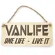 Vanlife Wall Sign Wooden Decorative Plaque