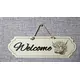Highland Cow Welcome Sign Decorative Plaque With 3D Raised Lettering
