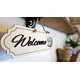 Highland Cow Welcome Sign Decorative Plaque With 3D Raised Lettering