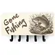 Gone Fishing Key Ring Holder Wall Mounted Engraved Carp Fishing Gift Ideas